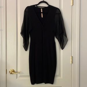Bailey44 Sheer Sleeve Midi Dress